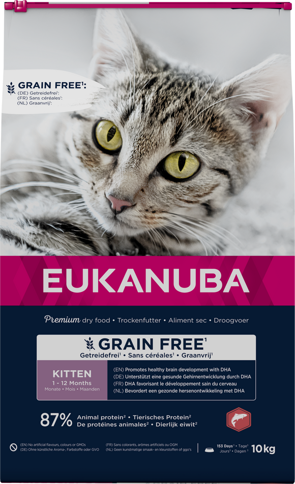 EUK CAT KITTEN GRAINFREE SALMON 10 KG