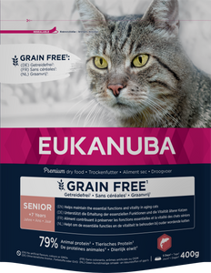 EUK CAT SENIOR GRAINFREE SALMON 400 GR