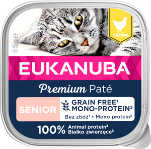 EUK CAT SENIOR GF CKN PATE MONO 85 GR