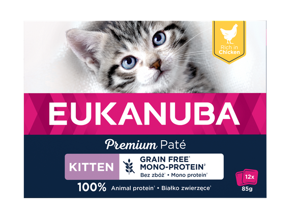 EUK CAT KITTEN GF CKN PATE MP 12x85 GR