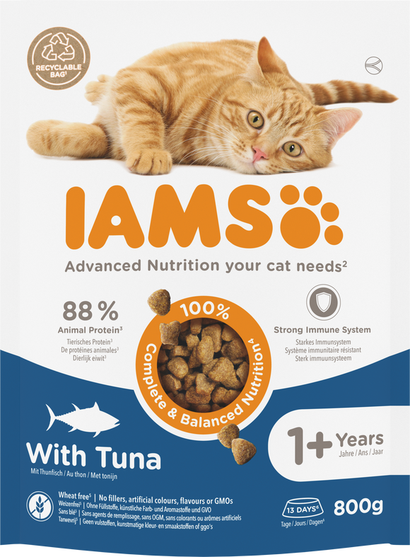 IAMS CAT ADULT TUNA 800 GR