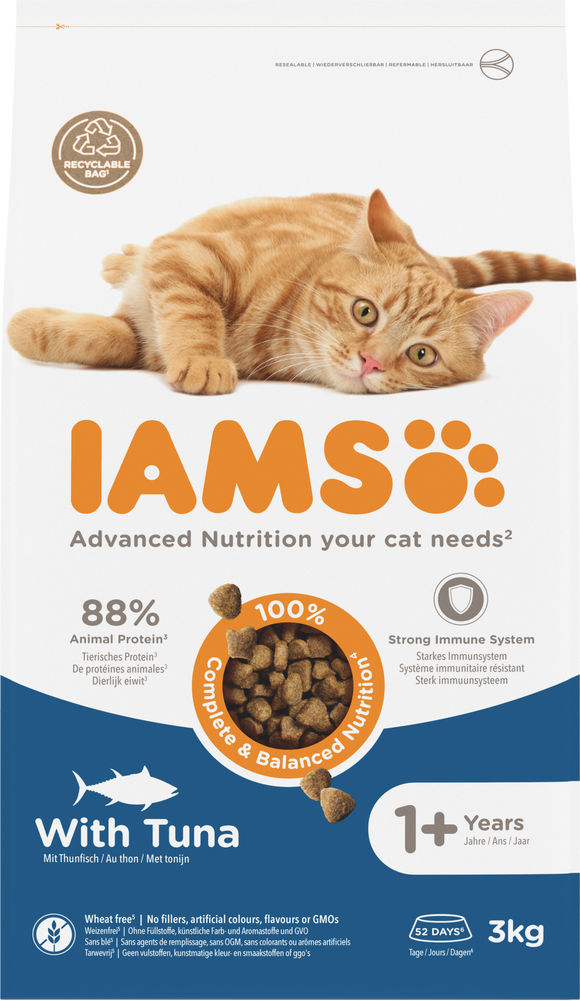 IAMS CAT ADULT TUNA 3 KG