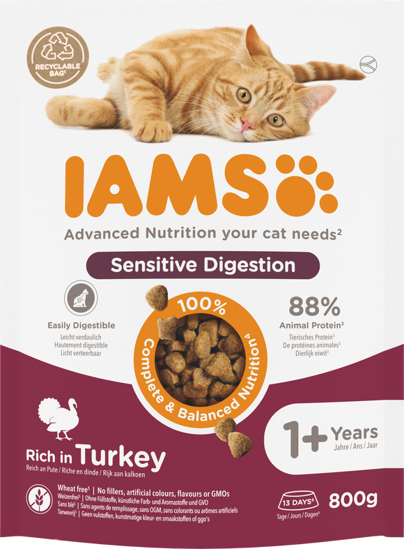 IAMS CAT AD SENS DIGEST TURKEY 800 GR