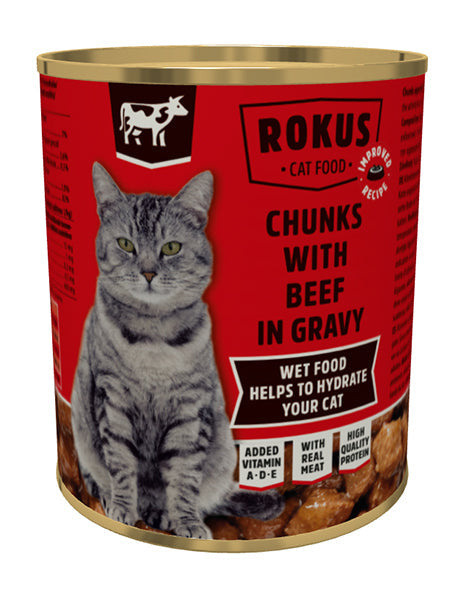 ROKUS CAT ADULT BEEF 810 GR