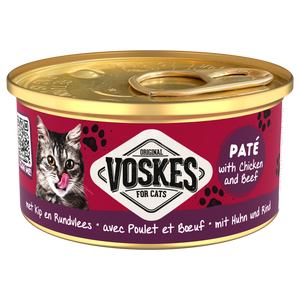 VOSKES PATÉ KIP&RUNDVLEES 85 GR