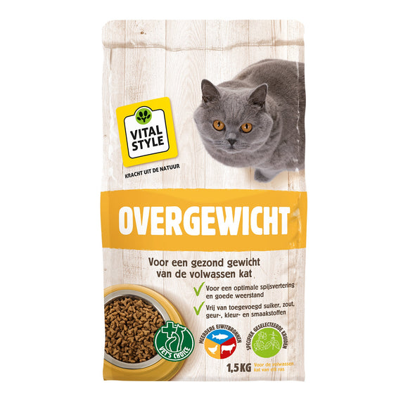 VITALSTYLE KAT OVERGEWICHT 1.5 KG