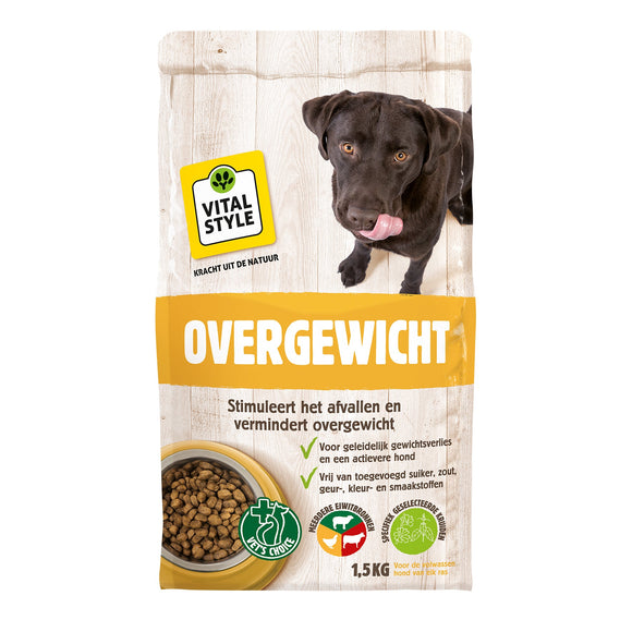 VITALSTYLE HOND OVERGEWICHT 1.5 KG