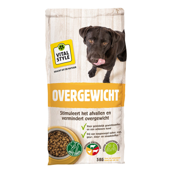 VITALSTYLE HOND OVERGEWICHT 5 KG