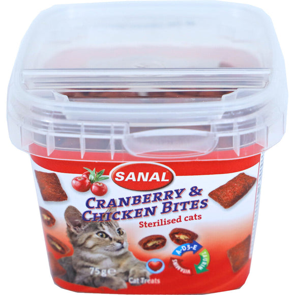 SANAL KAT BITES CRANB&CHICKN CUP 75 GR