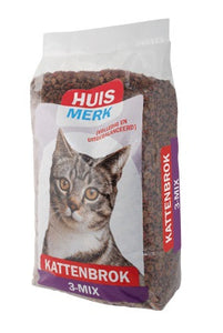 HUISMERK KATTENBROK 3-MIX  10 KG