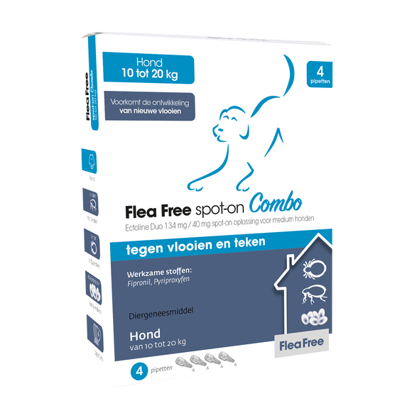 FFREE SPOT-ON COMBO HOND 10-20KG 4 PIP