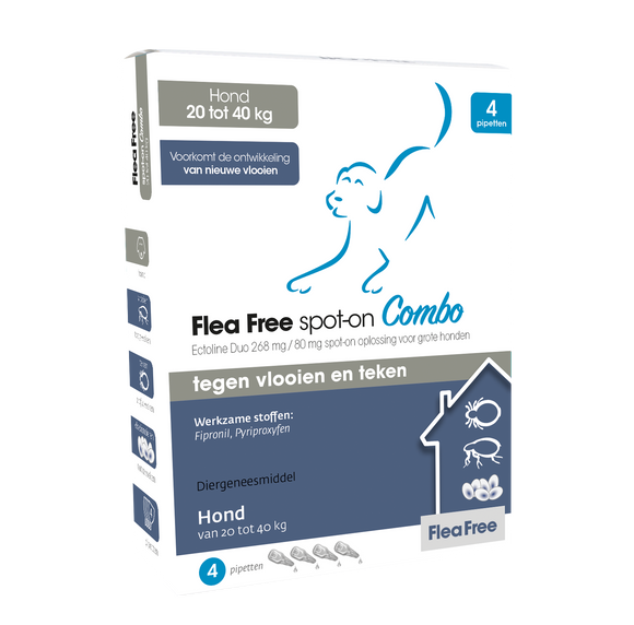 FFREE SPOT-ON COMBO HOND 20-40KG 4 PIP