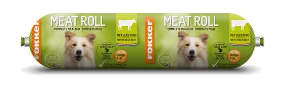 FOKKER DOG MEAT ROLL RUND ZALM 350 GR