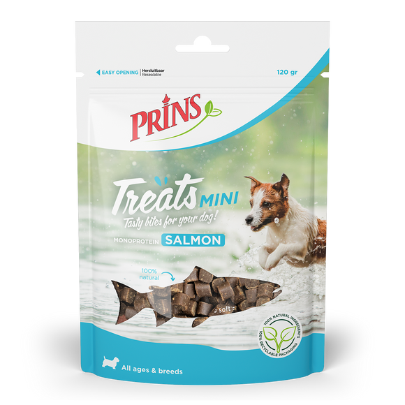 PRINS TREATS DOG SALMON MINI 120 GR