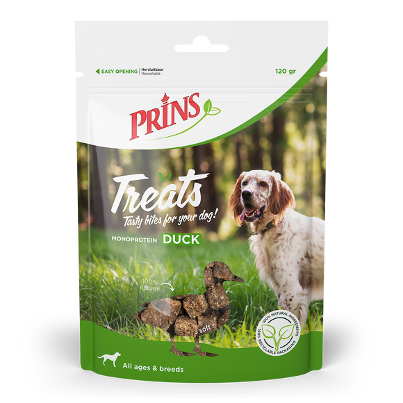 PRINS TREATS DOG DUCK 120 GR