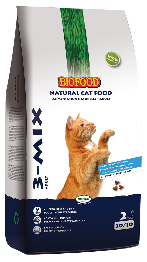 BIOFOOD KATTENBROKJES 3-MIX 2 KG