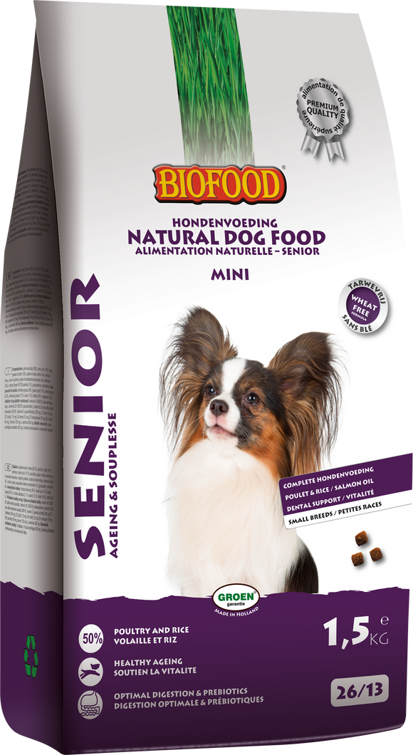 BIOFOOD SENIOR SMALL BREED 1.5 KG