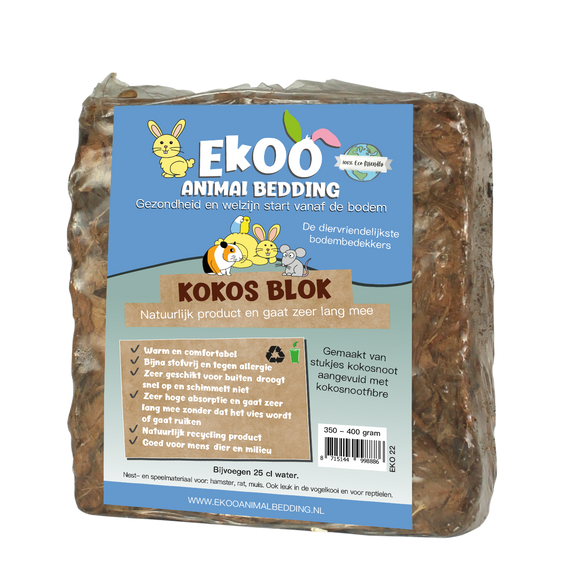 EKOO KOKOSBLOK 350 GR