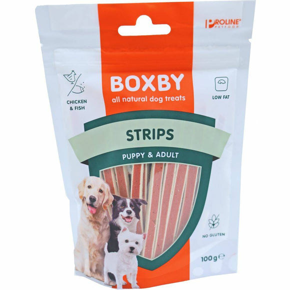 PROLINE BOXBY DOG STRIPS 100 GR