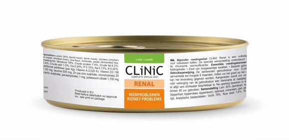 CLINIC CAT RENAL LAMB 100 GR