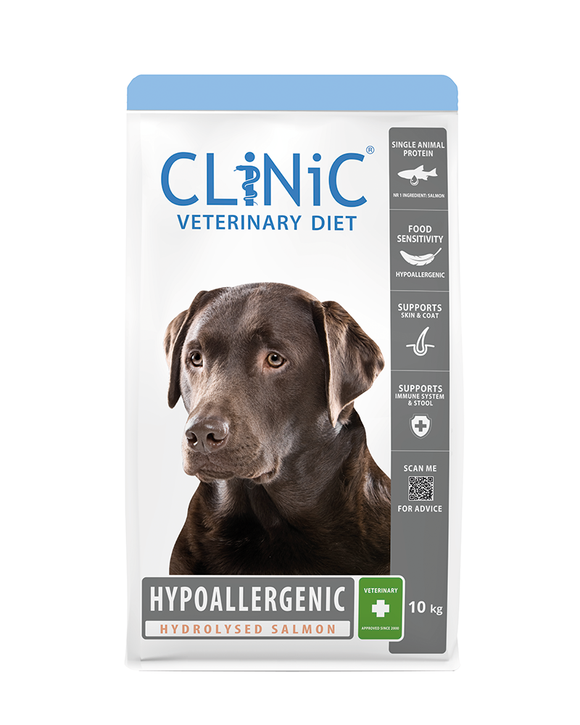 CLINIC DOG HYPOALLERG SALMON 10 KG