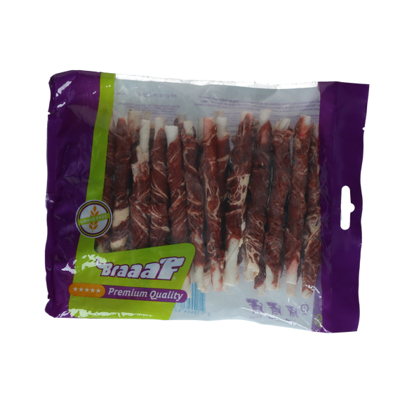 BRAAAF ROLLSTICKS 12 BEEF FISH 250 GR