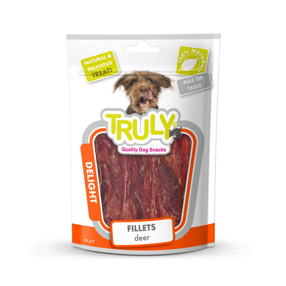 TRULY DOG DEER FILETS CHEW SNACK 85 GR