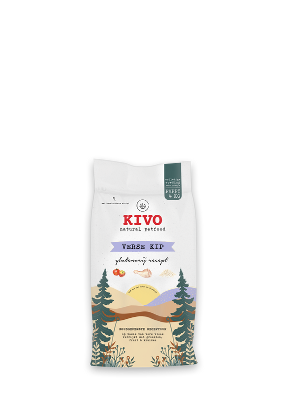 KIVO VERSE KIP PUPPY GLUTENVRIJ 4 KG