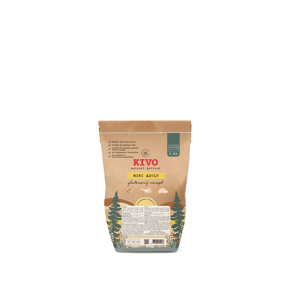 KIVO KIP&RIJST MINI AD GLUTENVRY 4 KG