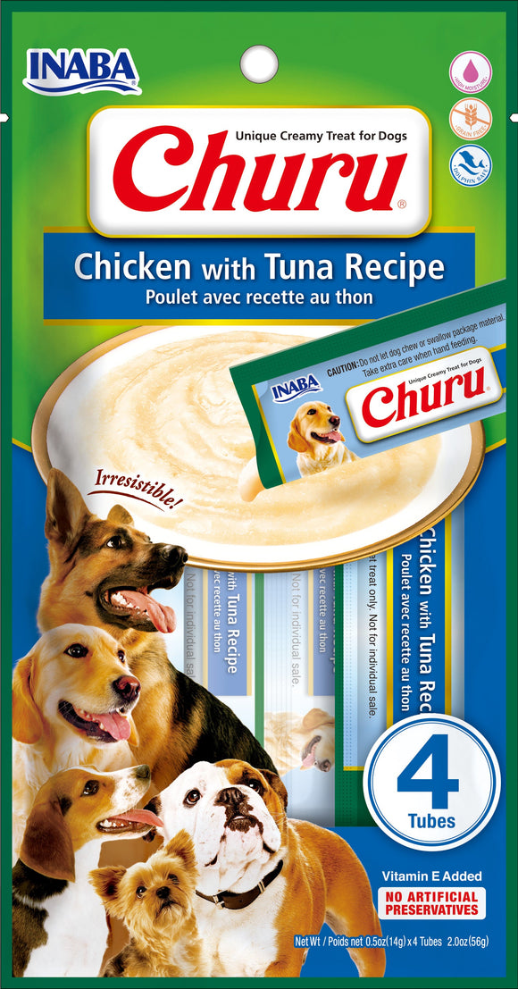 INABA CHURU DOG CHICKEN/TUNA 67 GR