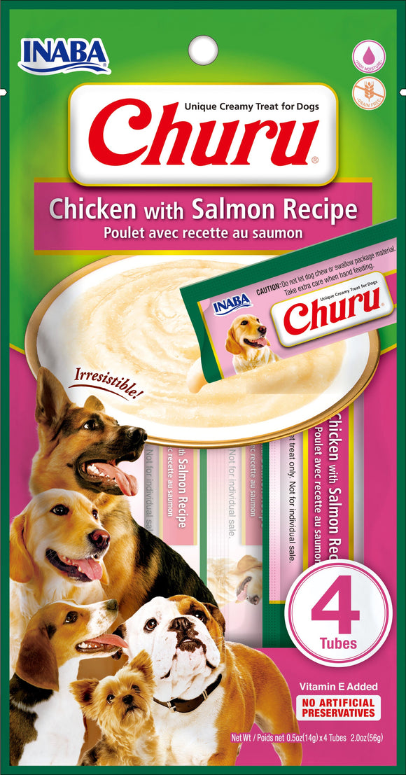 INABA CHURU DOG CHICKEN/SALMON 67 GR