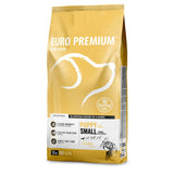 EuroPremium Puppy Small Kip-Rijst is voeding voor opgroeiende honden van kleine rassen 1-12 maanden en tot 10kg volwassen gewicht. De voeding voor een optimale groei is tevens aanbevolen voor drachtige en zogende honden. Weerstand en spijsvertering worden ondersteund door toevoeging van een blend van plantenextracten