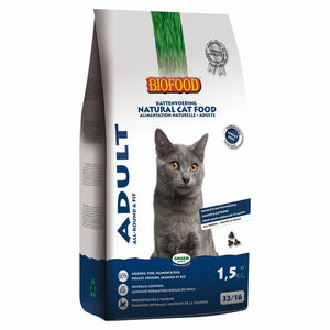 Biofood Kattenvoer Premium Adult Fit 10 kg is hoogwaardige kattenvoeding die ontwikkeld is voor volwassen katten. Zorgt voor een vermindering van haarbalvorming en ondersteunt gebit, huid en vacht en de natuurlijke afweer. 60% kip, vis, zalm en rijst. Met prebiotica FOS (inuline), omega 3 en 6 vetzuren en taurine