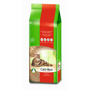 Cat's Best Original Kattenbakvulling 40 liter CAT’S BEST ÖkoPlus is een van de meest absorberende klontvormende kattenbakvulling die wereldwijd te koop is. De natuurlijke, fijne, vezelstructuur van de plantenvezel zorgt ervoor dat Cat's Best ÖkoPlus 7 keer meer watervolume kan absorberen – dat is 700%! 