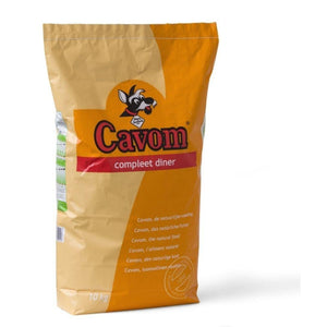 Cavom Compleet Diner, de warme maaltijd Cavom Diner is een volledige warme maaltijd voor je hond. Je hoeft de hondenbrokken enkel aan te maken met warm water. gegarandeerd smullen voor je hond. Een 100% natuurlijk product Licht verteerbaar Volledig in balans Voedzaam Smakelijk.