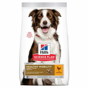 Hill's Canine Adult Healthy Mobility Medium Kip 12kg is voer samengesteld om de gezondheid van de gewrichten te ondersteunen voor een actief leven. EPA uit visolie helpt gewrichtskraakbeen gezond te houden Voeding om gewrichtsflexibiliteit te ondersteunen Glucosamine en chondroïtine zijn bouwstenen van gezond kraakbeen