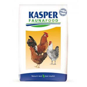 Kasper Faunafood 4-granenscharrelmeel 20kg is een voeding voor jouw kippen. Door de samenstelling is deze voeding compleet en zorgt het voor een goede eierproductie. Samenstelling Tarwe, mais, sojaschroot, krijt, maisglutenvoer, raapzaadschroot, rietmelasse, sojabonen (getoast), dierlijk vet, monocalciumfosfaat