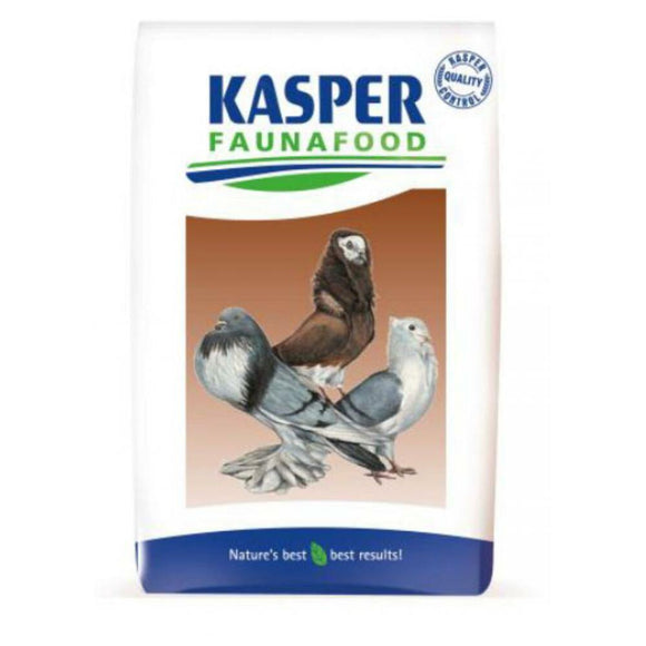 Kasper Faunafood 4 Seizoenenmengeling 20 kg De Kasper Faunafood Vierseizoenenmengeling is een mengeling voor postduiven, die gedurende het hele jaar kan worden gevoerd. De samenstelling wordt steeds aan het seizoen aangepast. Aanvullend diervoeder Voor postduiven