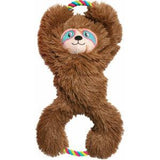 Kong Tuggz Sloth XL-formaat voor extra lange trek- en gooisessies. Het lijf en de touwuiteinden zijn ideaal om te schudden en te slingeren terwijl het voldoet aan de natuurlijke kauwbehoeften van een hond. Met een pluche lijf, dubbele piepers en knisperende armen ontlokt het de instincten om te spelen en te schudden