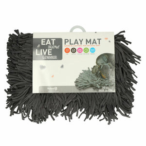 Eat Slow Live Longer Play Snufelmat Grijs 44x28cm